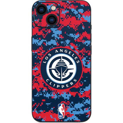 NBA LA Clippers Digi Camo iPhone 14 Plus Skin